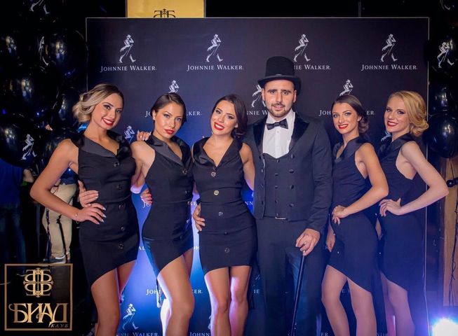 Екип на Алита Ивент на събитие на Johnnie Walker
